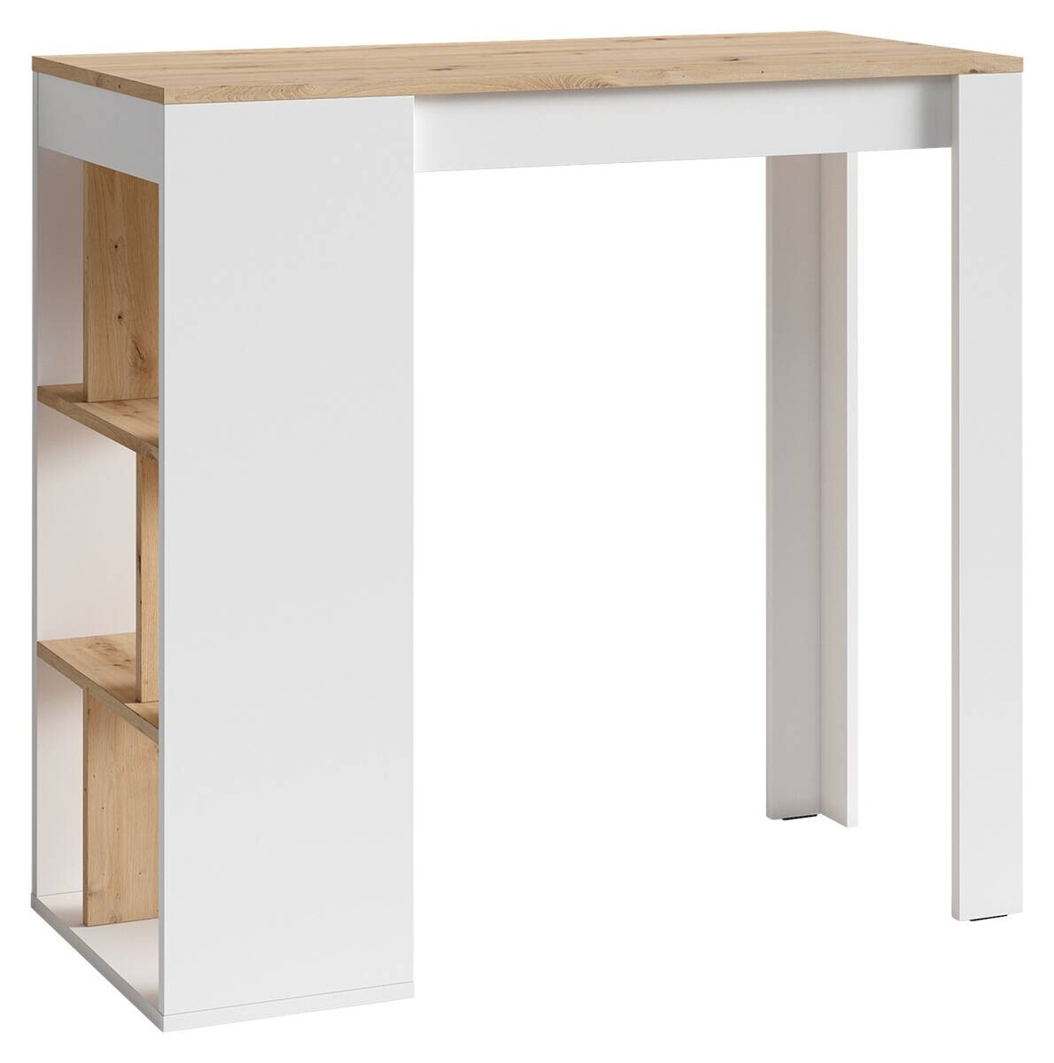 Bartisch MOBY Eiche Artisan Nachbildung weiß B/H/T: ca. 110x104x50 cm