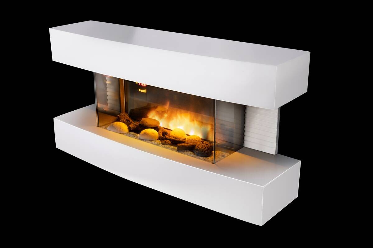 Elektrokamin weiß B/H/L: ca. 20x41,5x81 cm ca. 2000 W