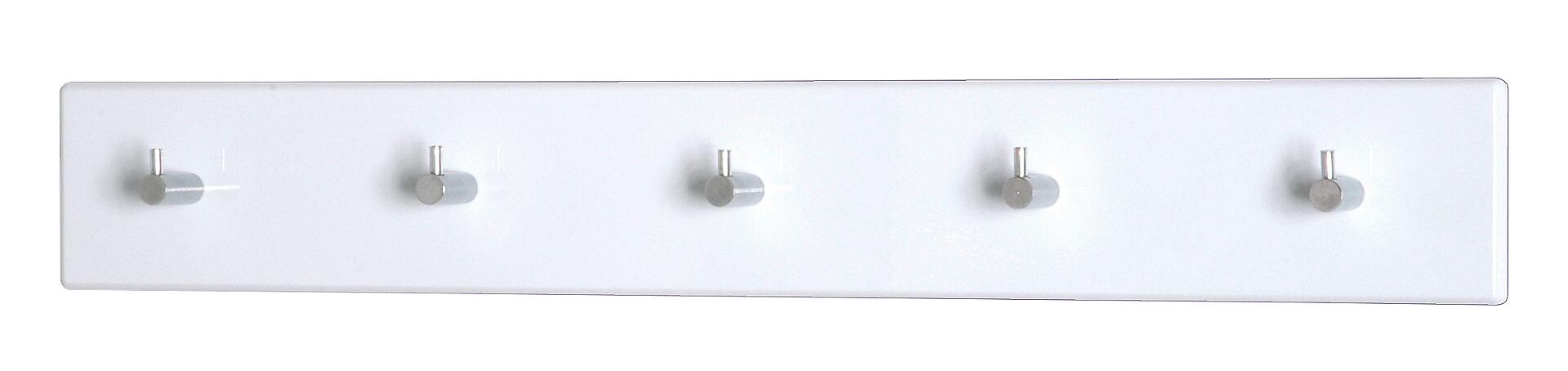 Garderobenleiste  weiß hochglänzend B/H/T: ca. 57x8x5 cm