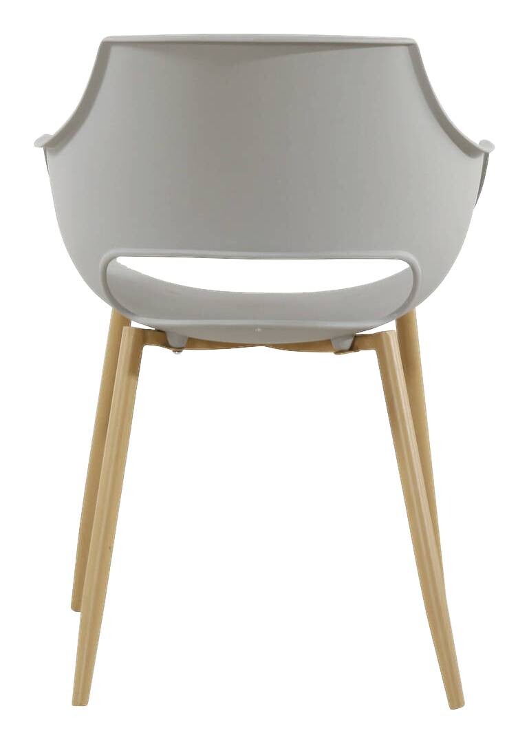 Stuhl Alice 100 2er grau Kunststoff B/H/T: ca. 59x85x58 cm