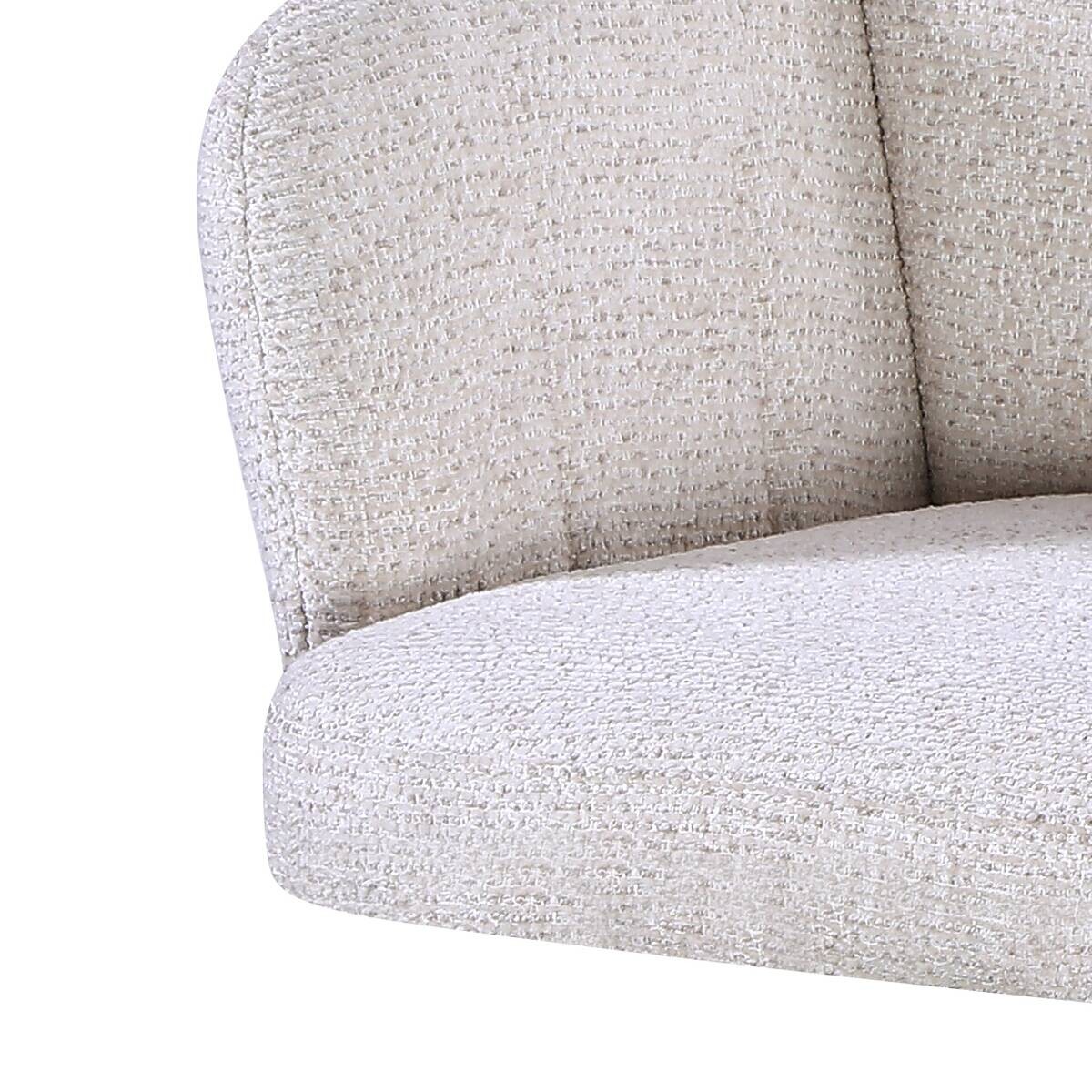 Armlehnstuhl Dana beige Webstoff B/H/T: ca. 58x84x61 cm