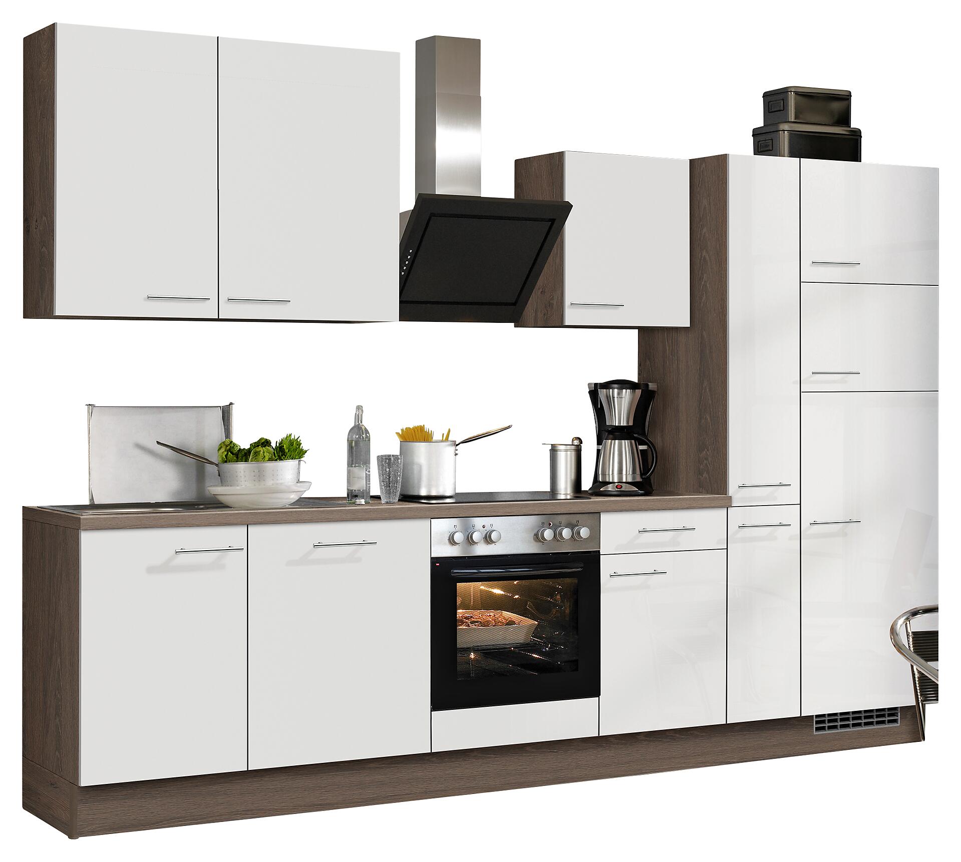 Impuls Küchenblock IP4050 weiß Hochglanz B/T: ca. 310x60 cm