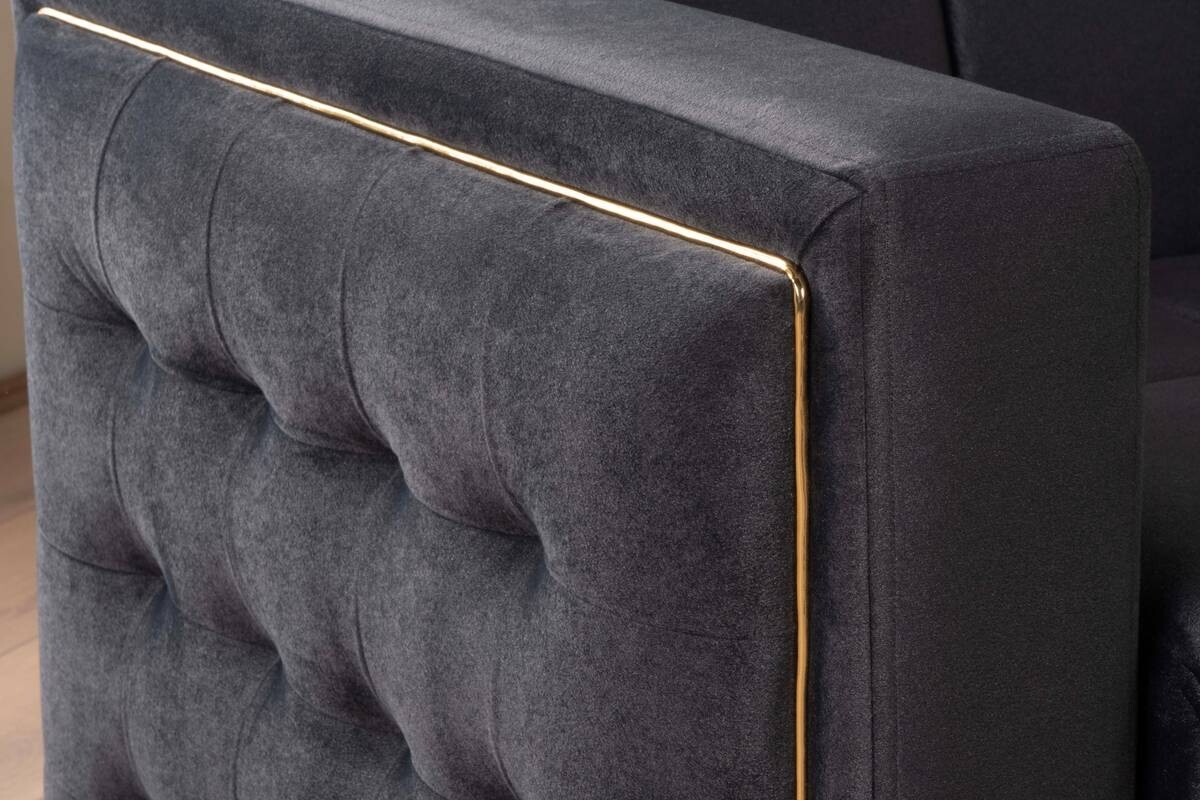 Sofa 3-2-1 Cavana anthrazit Microfaser