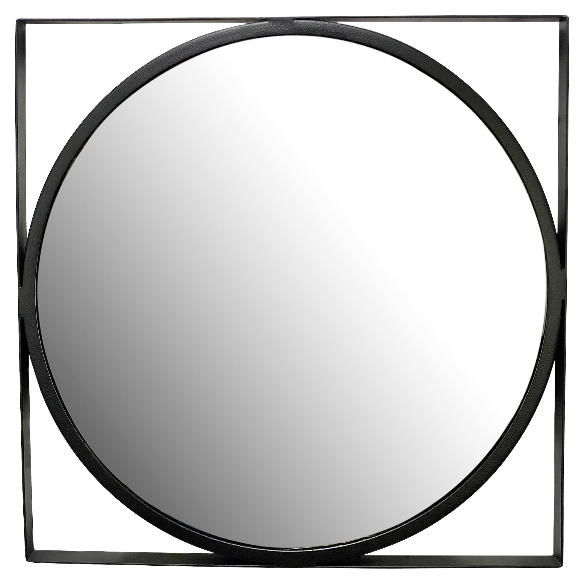 Wohnling Wandspiegel schwarz Metall T/D: ca. 2,5x54 cm