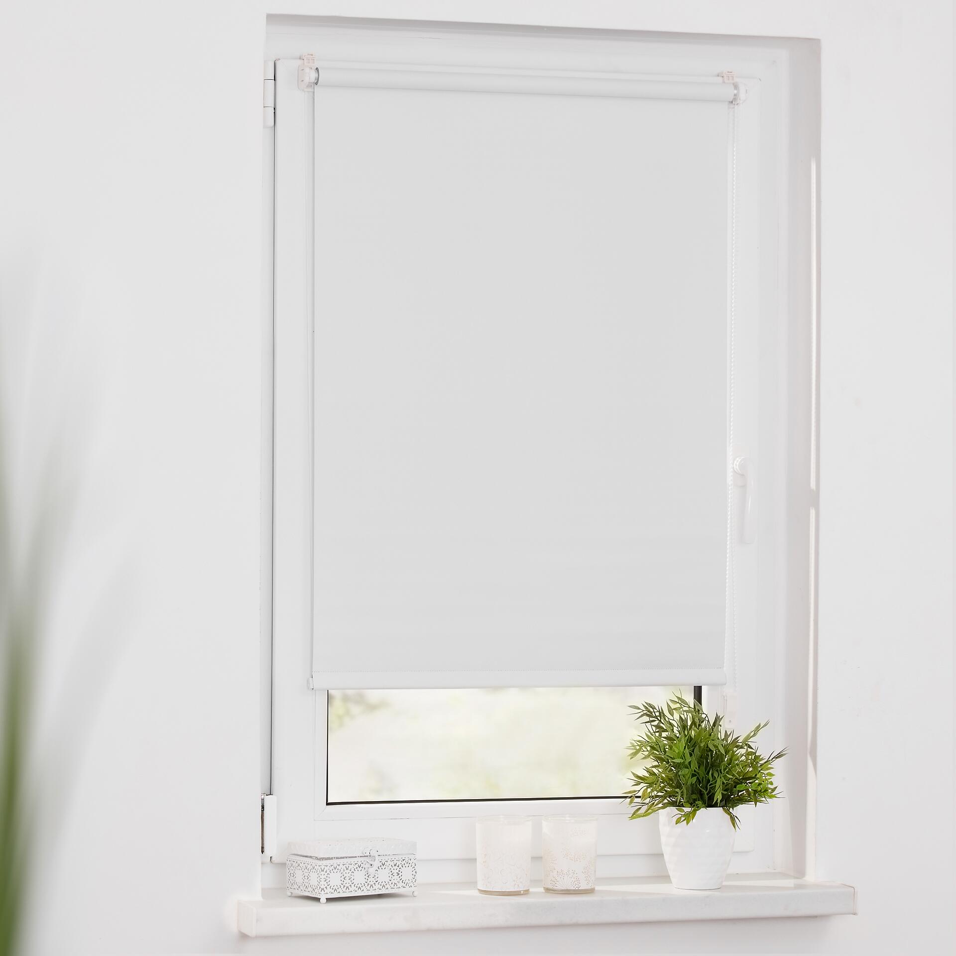 LICHTBLICK Verdunkelungsrollo weiß B/L: ca. 80x200 cm