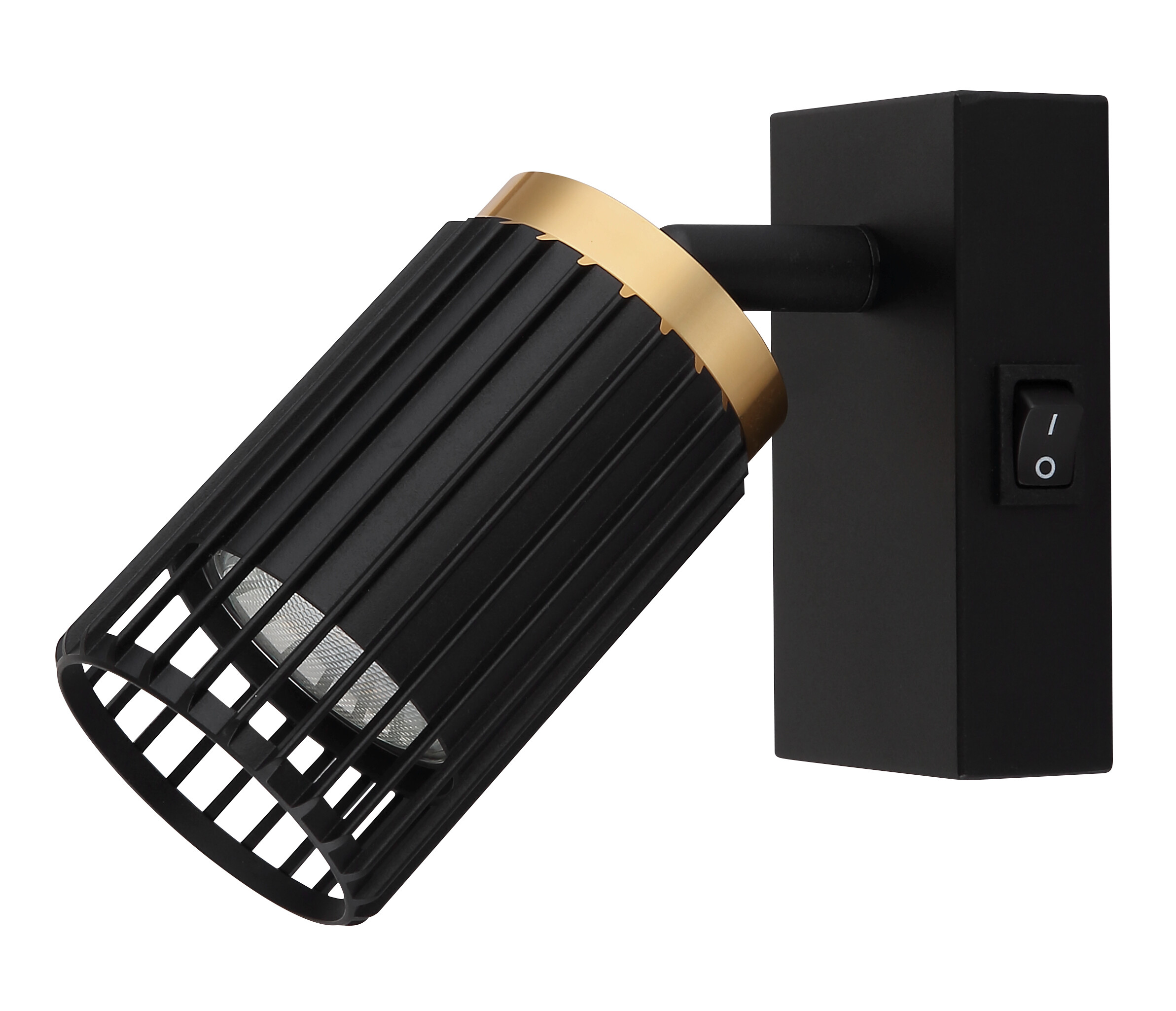 GLOBO Strahler mattschwarz Metall Aluminium B/H: ca. 7x12 cm GU10 1 Brennstellen