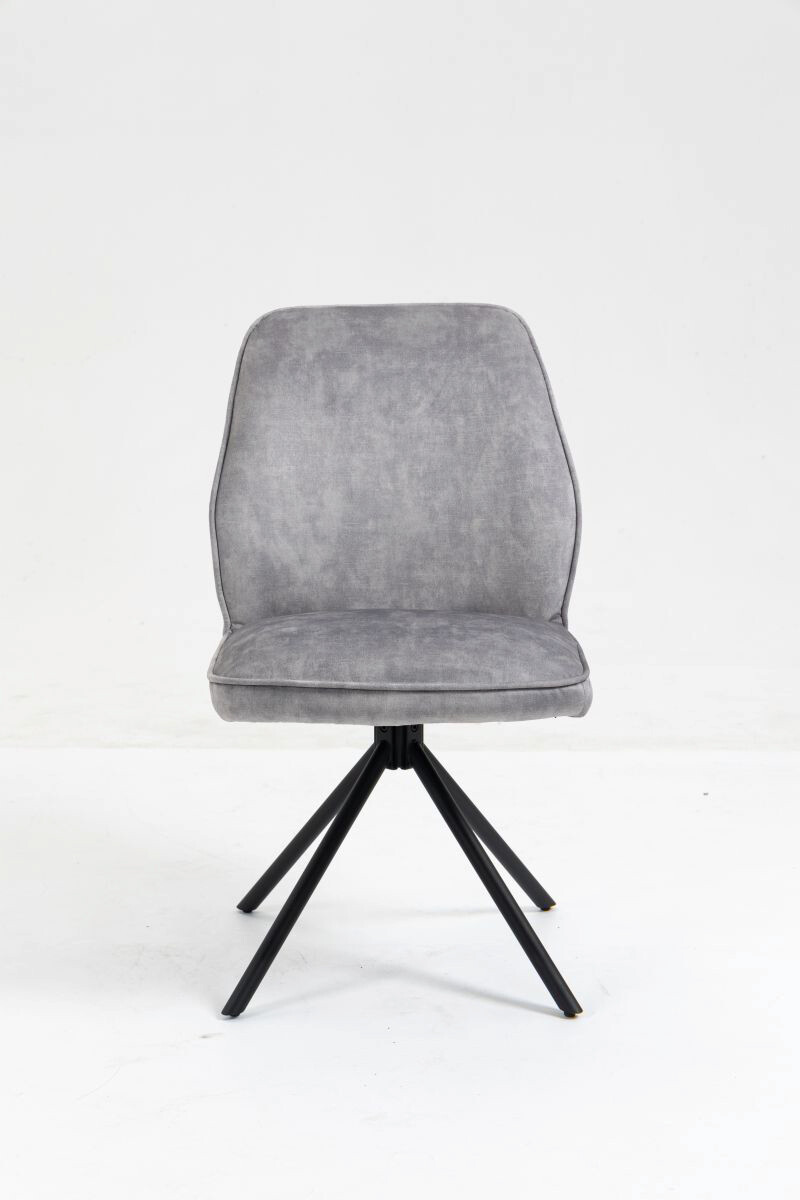 Stuhl Mailand grau Microfaser B/H/T: ca. 53x89x64 cm