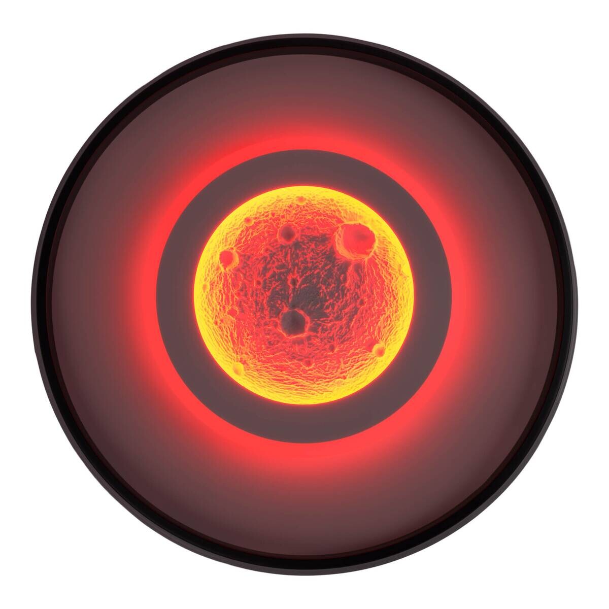 Näve Leuchten Deckenleuchte weiß Metall Kunststoff B/H/T: ca. 50x6x50 cm null 3 Brennstellen