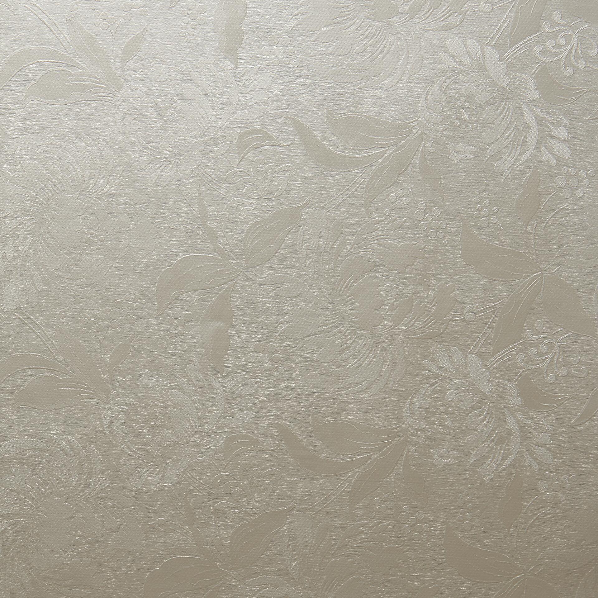 Milano Abwaschbarer Tischbelag Blütenmuster wollweiß B: ca. 140 cm