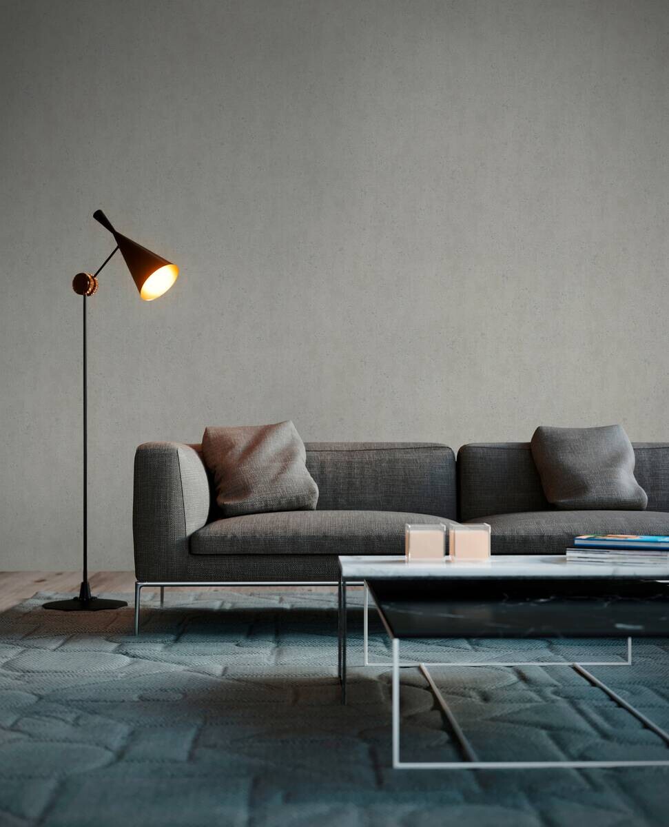 A.S.Creation Vliestapete Beton Concrete & More Uni creme B/L: ca. 53x1005 cm