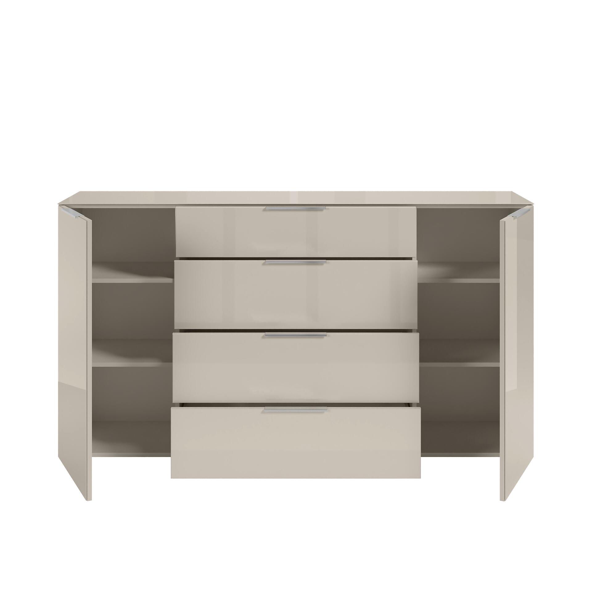 Kommode Santorin Kaschmir Chrom B/H/T: ca. 180x99x40 cm