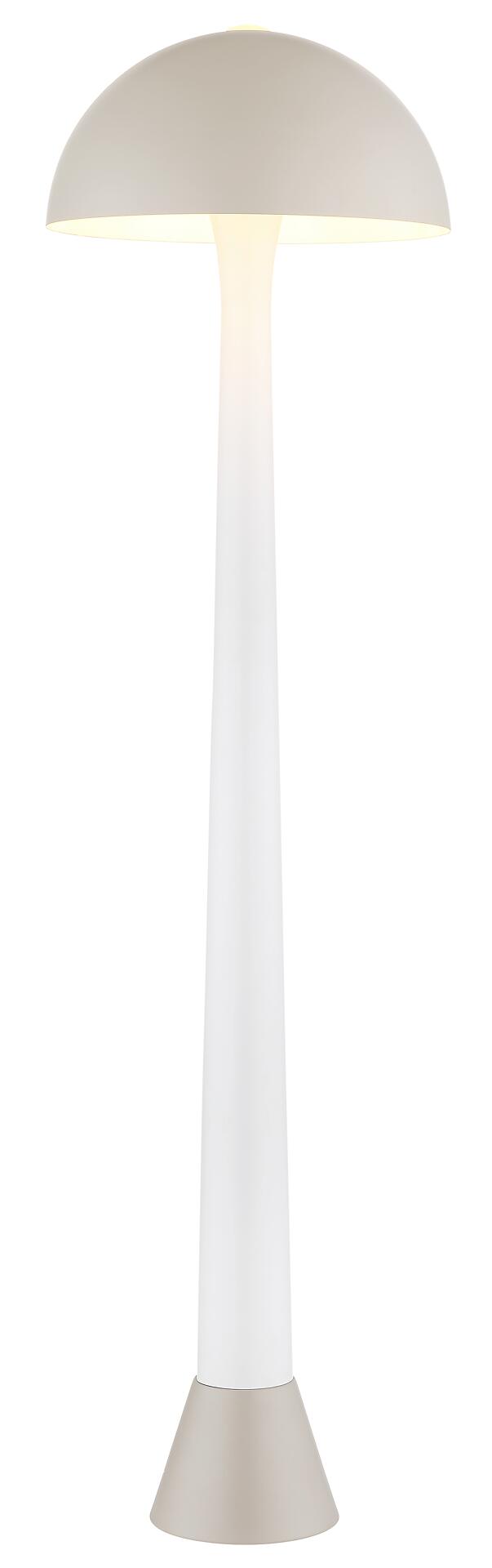 GLOBO Stehleuchte sand weiß Metall H/D: ca. 150x40 cm E27 1 Brennstellen