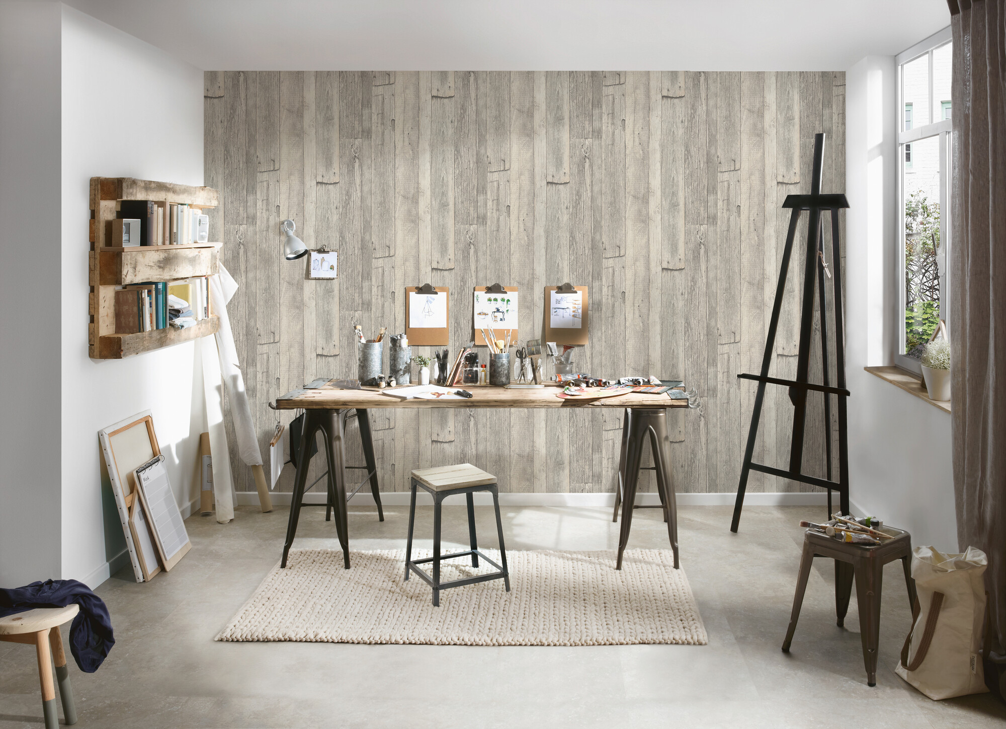 A.S.Creation Vliestapete beige creme B/H/D: ca. 53x1005x7,8 cm