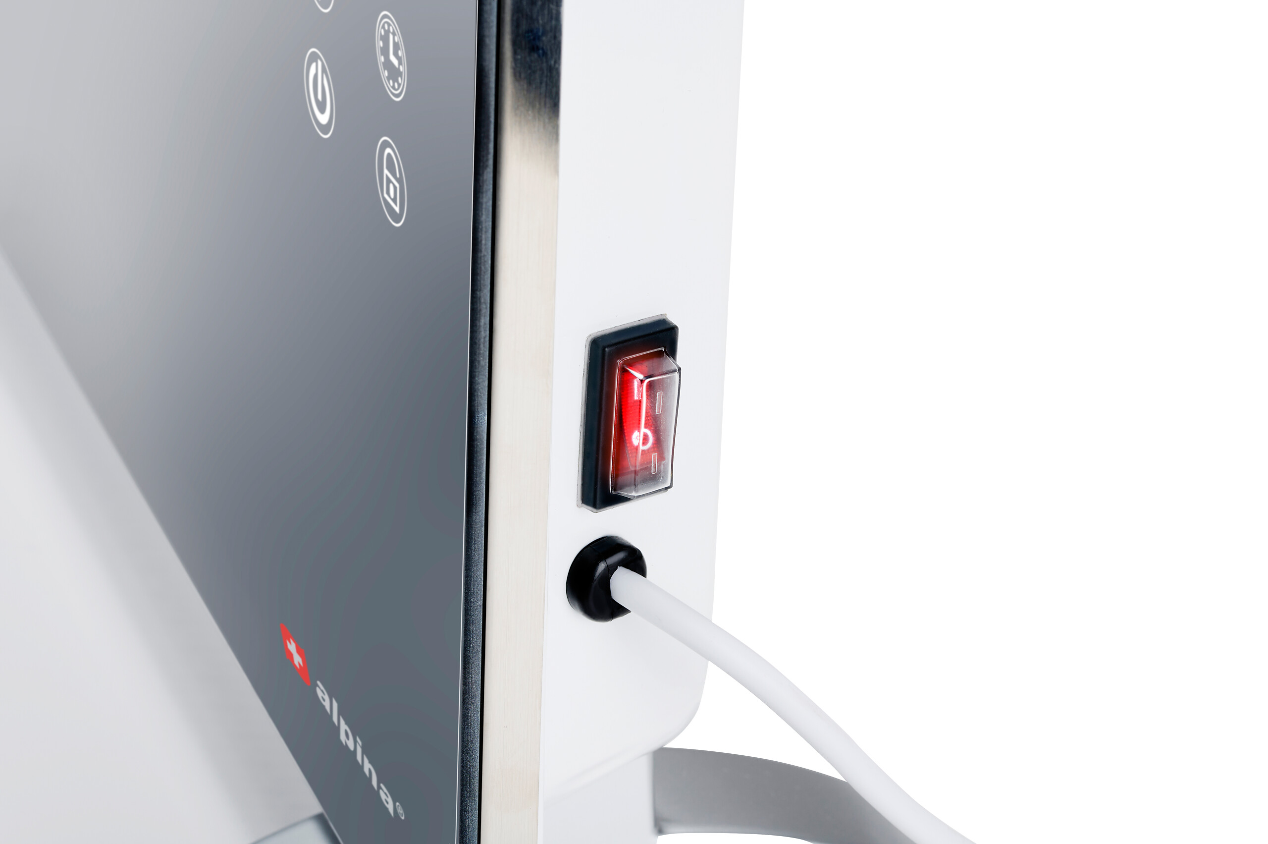 Konvektor schwarz B/H/L: ca. 13x47x96,5 cm ca. 1000 W