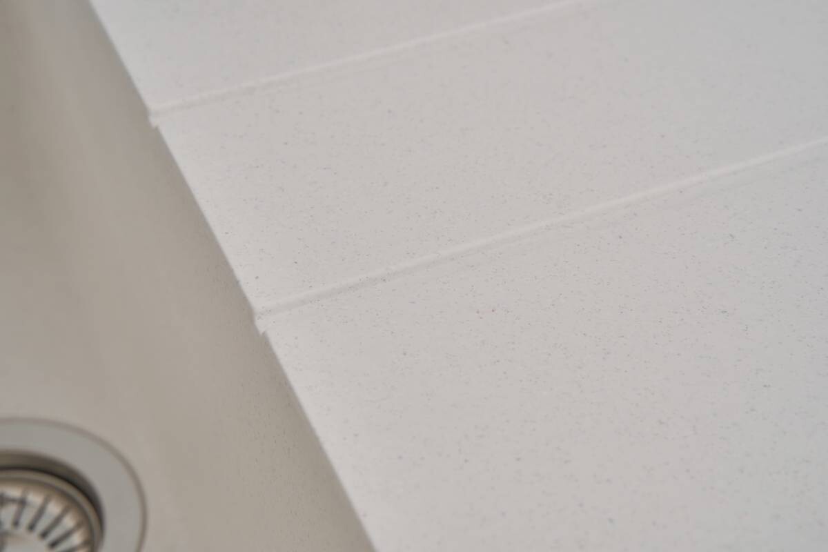 Respekta Einbauspüle Alineo 100 x 50 W weiß Quarzolite B/H/T: ca. 100x21x50 cm