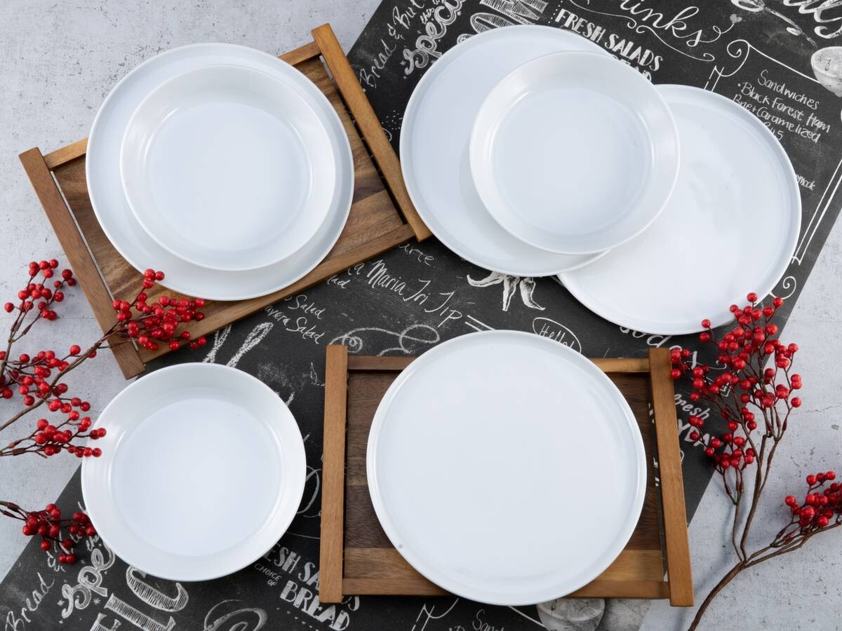 CreaTable Tafelservice Chef Collection weiß Porzellan 12 tlg.