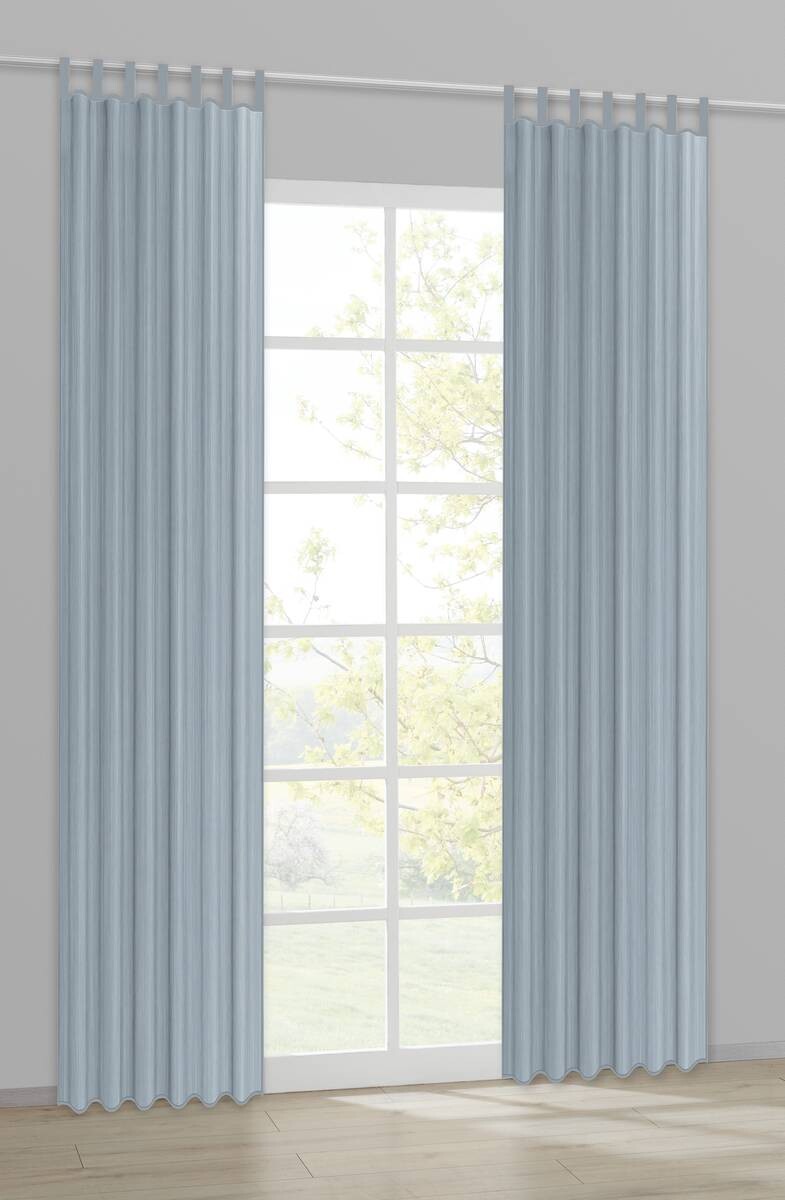Sensation Schlaufenvorhang Look blau B/L: ca. 140x235 cm