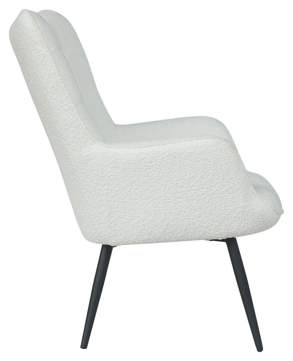 byLIVING Hocker UTA weiß Stoff B/H/T: ca. 72x97x80 cm