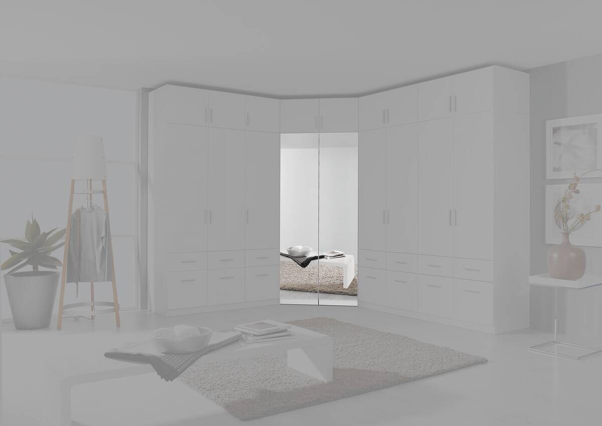 Eckschrank Celle weiß Alpinweiß B/H/T: ca. 117x197x117 cm Eckschrank Celle weiß Alpinweiß B/H/T: ca. 117x197x117 cm