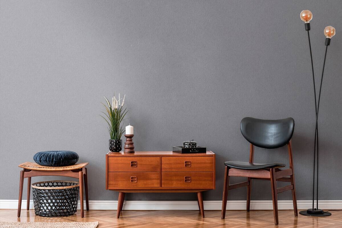 A.S.Creation Vliestapete Attractive 2 Uni grau B/L: ca. 53x1005 cm