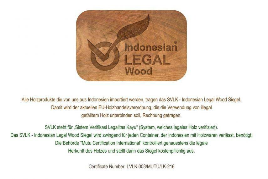 VCM Balkontisch braun Teakholz B/H/T: ca. 80x75x80 cm