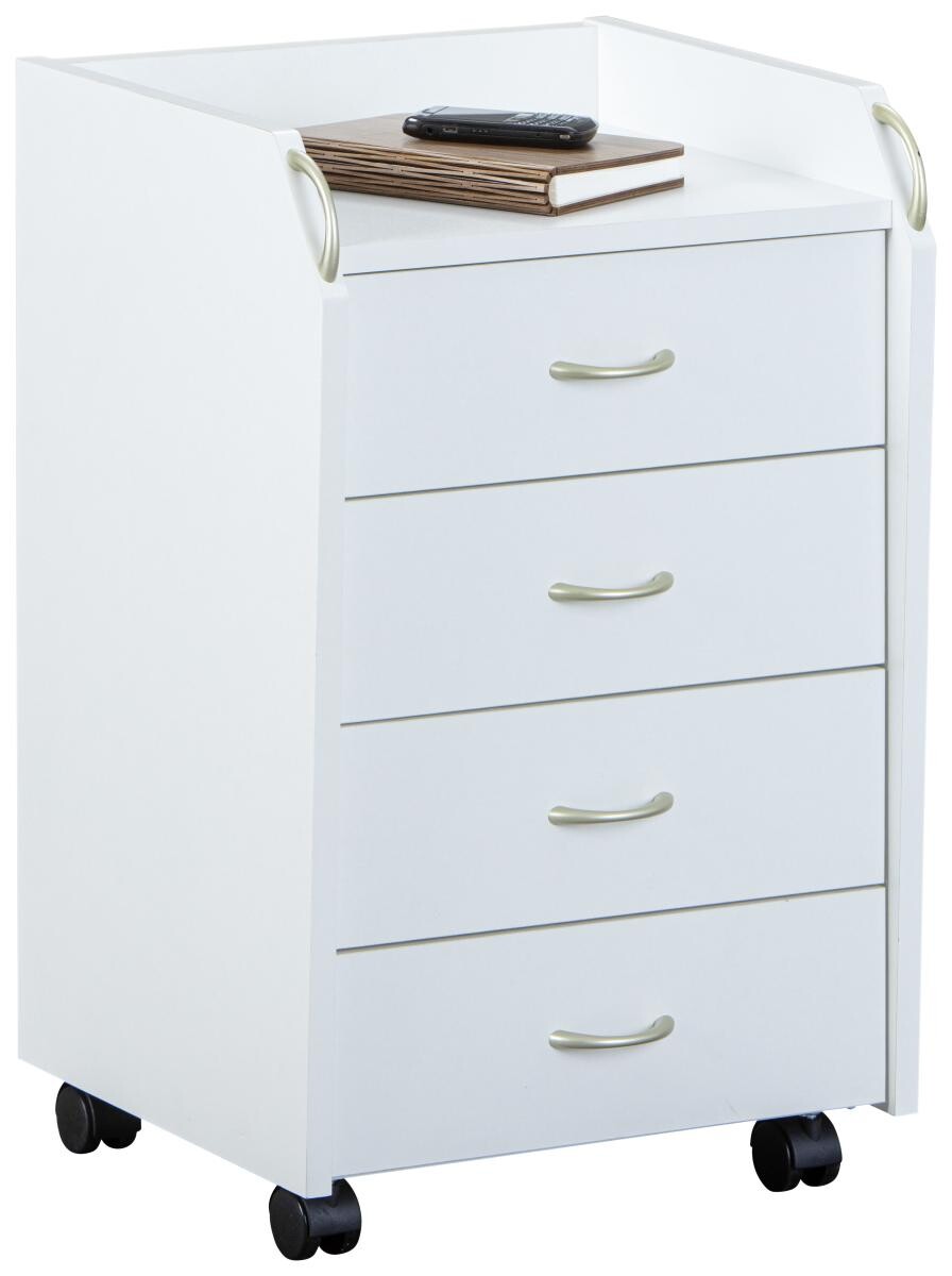 Rollcontainer Pronti weiß B/H/T: ca. 40x65x36 cm