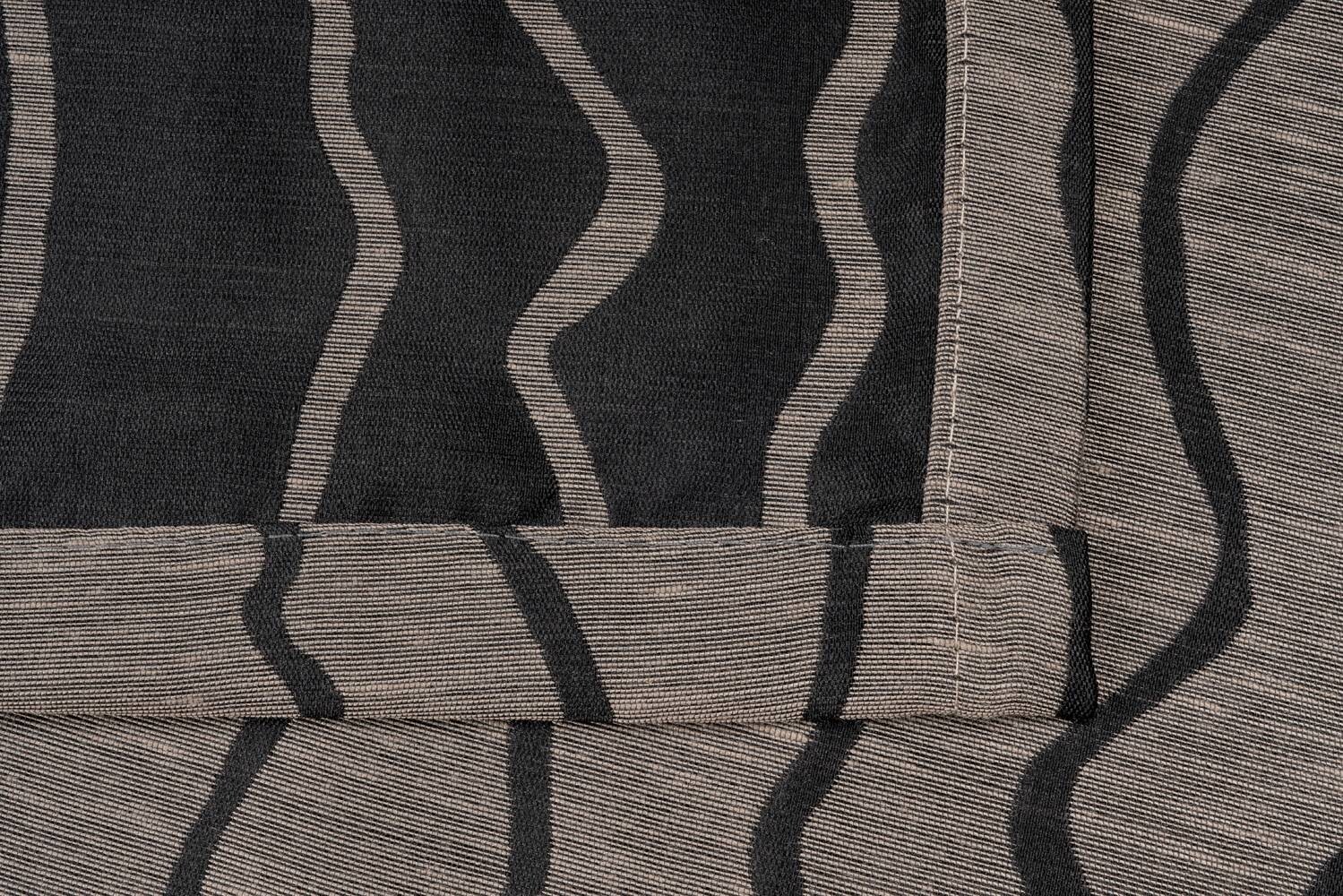 Ösenvorhang 2er Pack Stream taupe B/L: ca. 135x300 cm