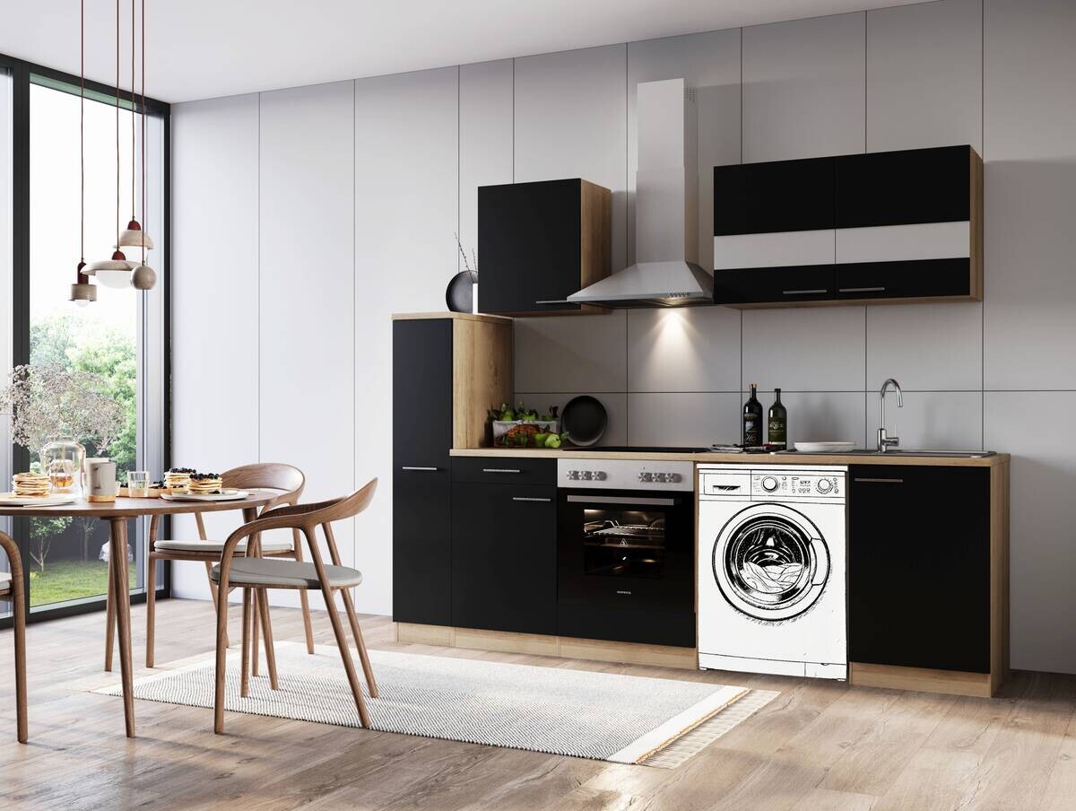 Respekta Küchenblock Merle weiß B/H/T: ca. 250x200x60 cm