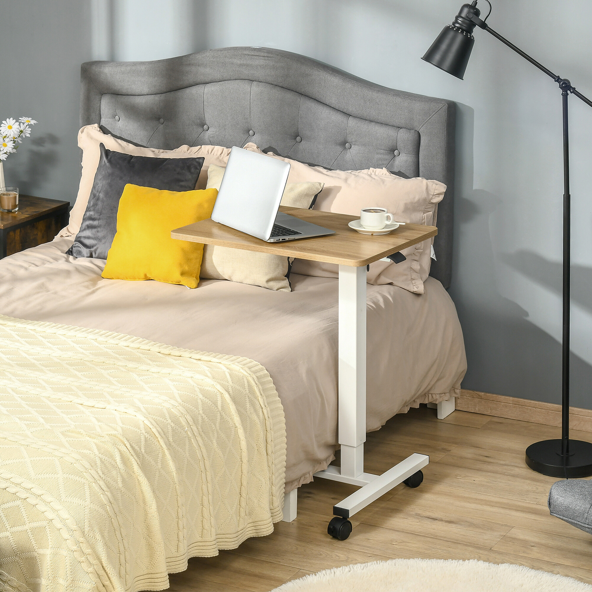 Schreibtisch 920-080 natur Holz Nachbildung weiß B/H/T: ca. 65x110x48 cm