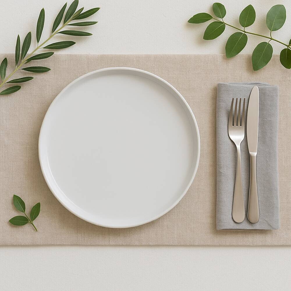 Berndorf Speisetellerset weiß Porzellan B/H/L: ca. 26x2,3x26 cm