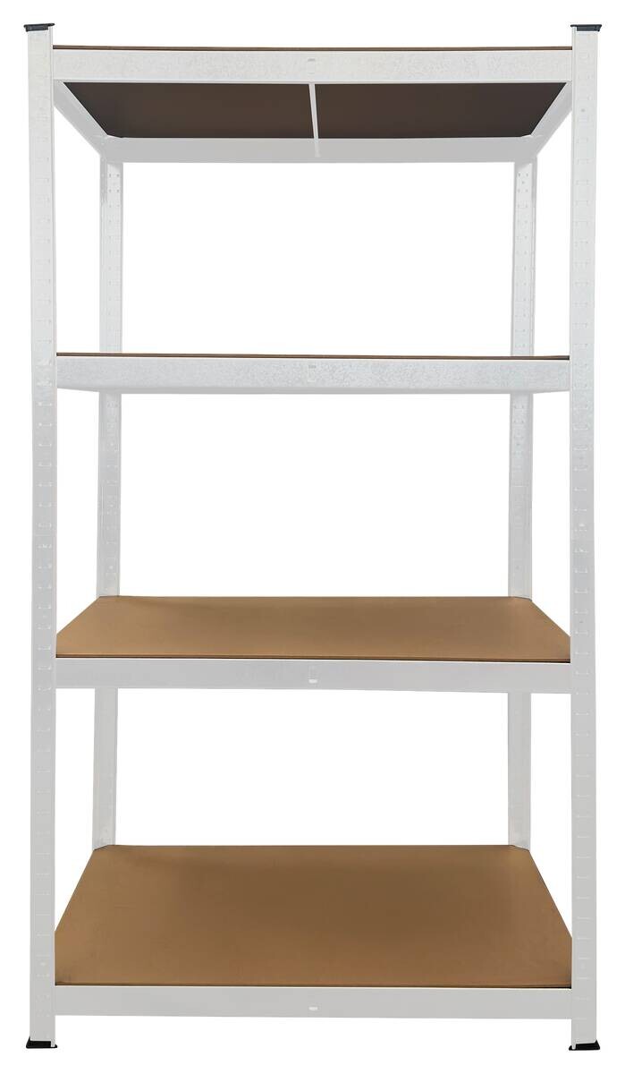 Schwerlaststeckregal weiß B/H/T: ca. 90x160x60 cm