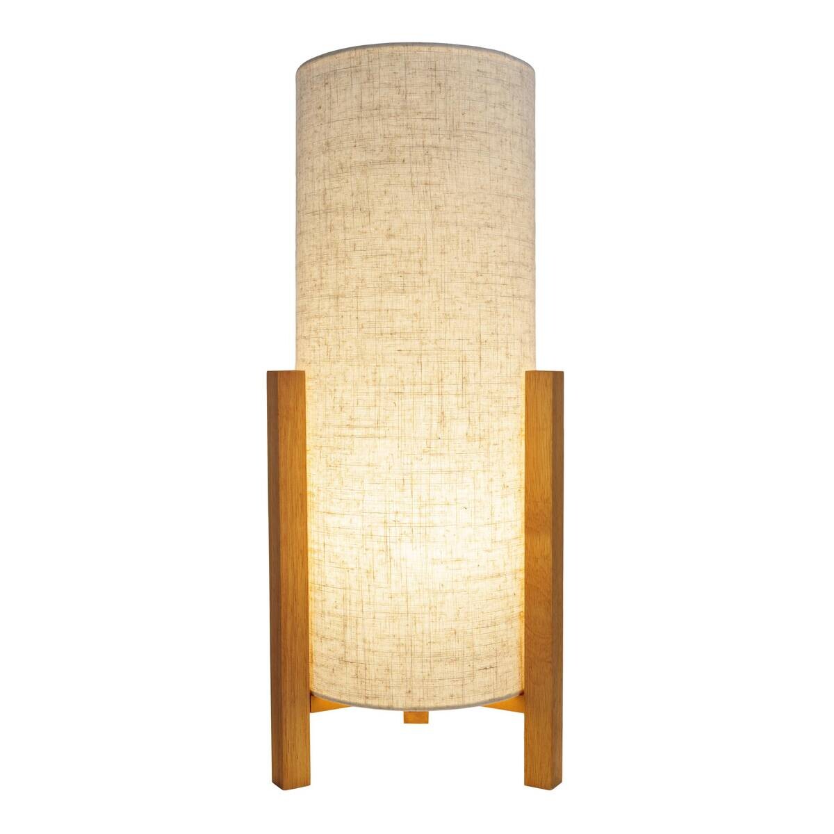 Näve Leuchten Tischleuchte 3193927 natur Textil B/H/T: ca. 22x52x22 cm E27 1 Brennstellen
