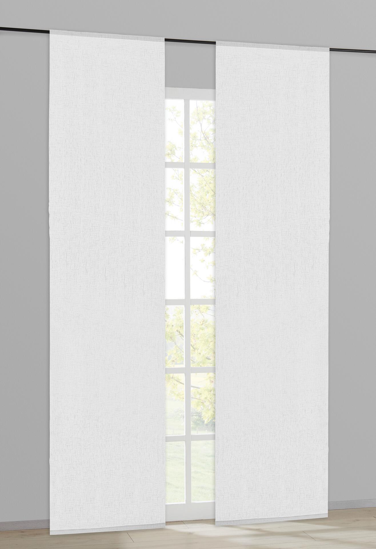 Happy Home Schiebevorhang weiß B/L: ca. 60x245 cm