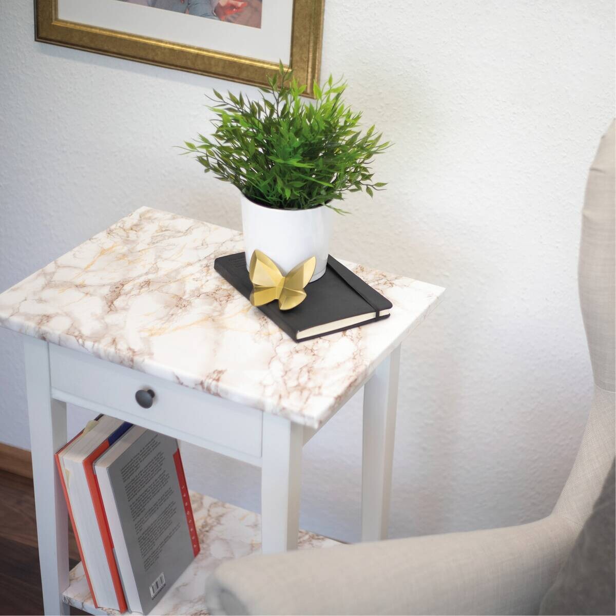 d-c-fix Dekofolie Marmoroptik braun weiß B/L: ca. 67,5x200 cm