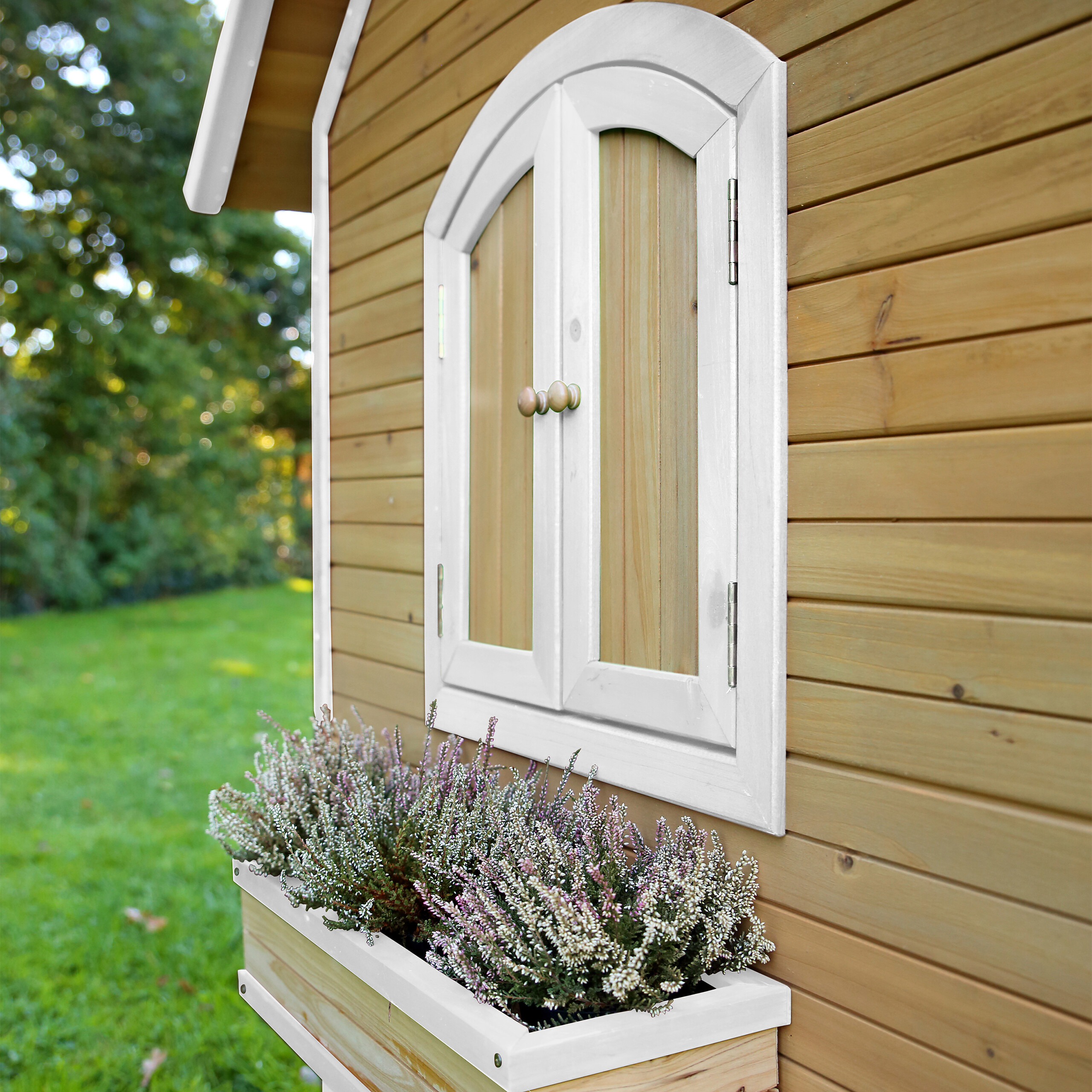 AXI Spielhaus Alex braun B/H/L: ca. 137x178x191 cm