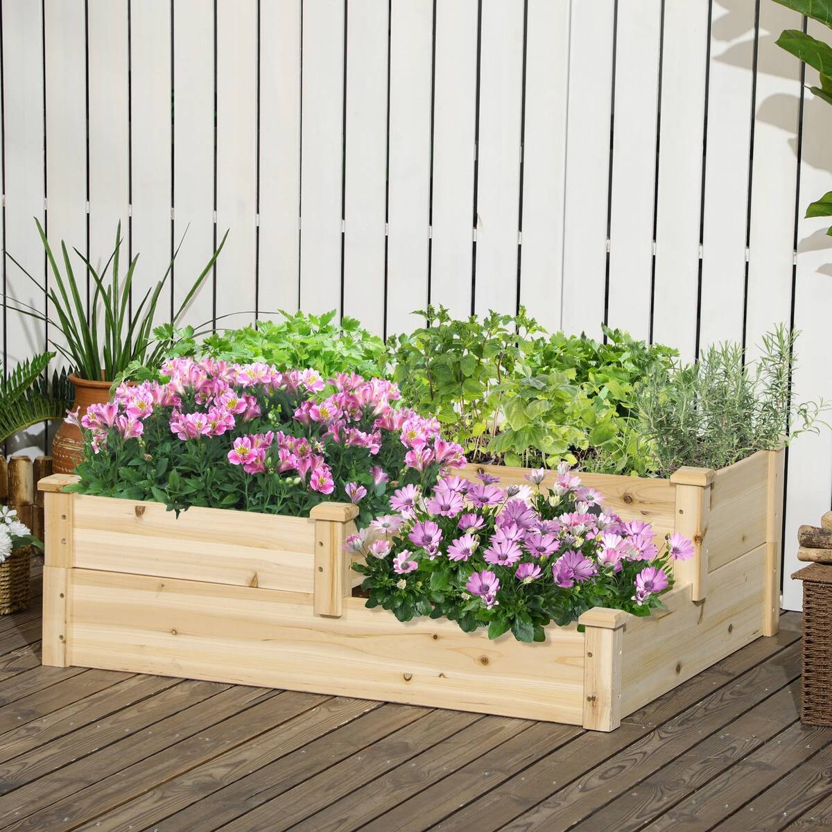 Outsunny Gartenbeet B/H/L: ca. 88x36x108 cm