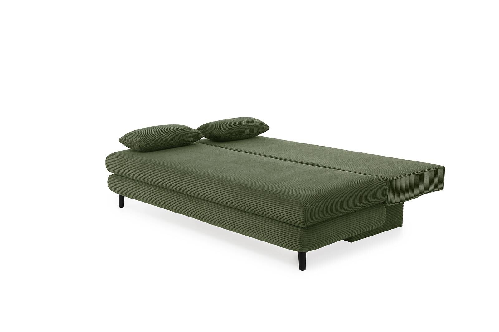 Schlafsofa grün Microfaser B/H/T: ca. 202x74x99 cm Schlafsofa grün Microfaser B/H/T: ca. 202x74x99 cm