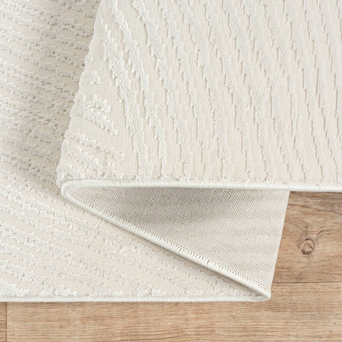 Sanat Kurzflorteppich HERA weiß B/L: ca. 120x160 cm