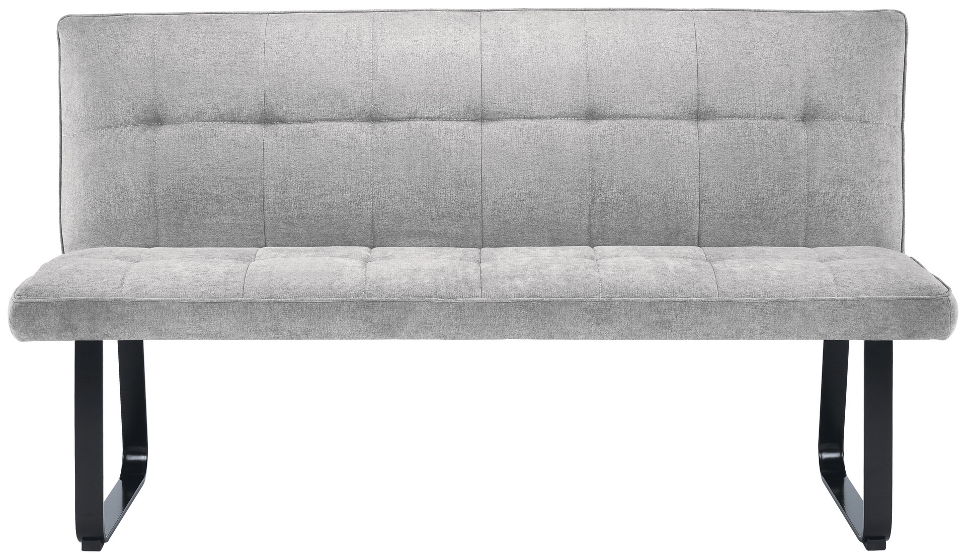 Bank TALEA hellgrau schwarz B/H/T: ca. 160x92x59 cm