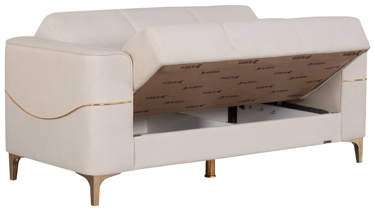 Sofa 3-2-1 Salda beige Microfaser
