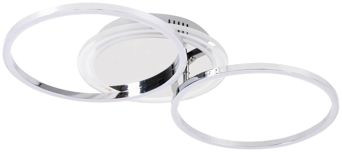 POCOline Deckenleuchte Cecilia Chrom weiß Metall Acryl H/D: ca. 9,5x40 cm