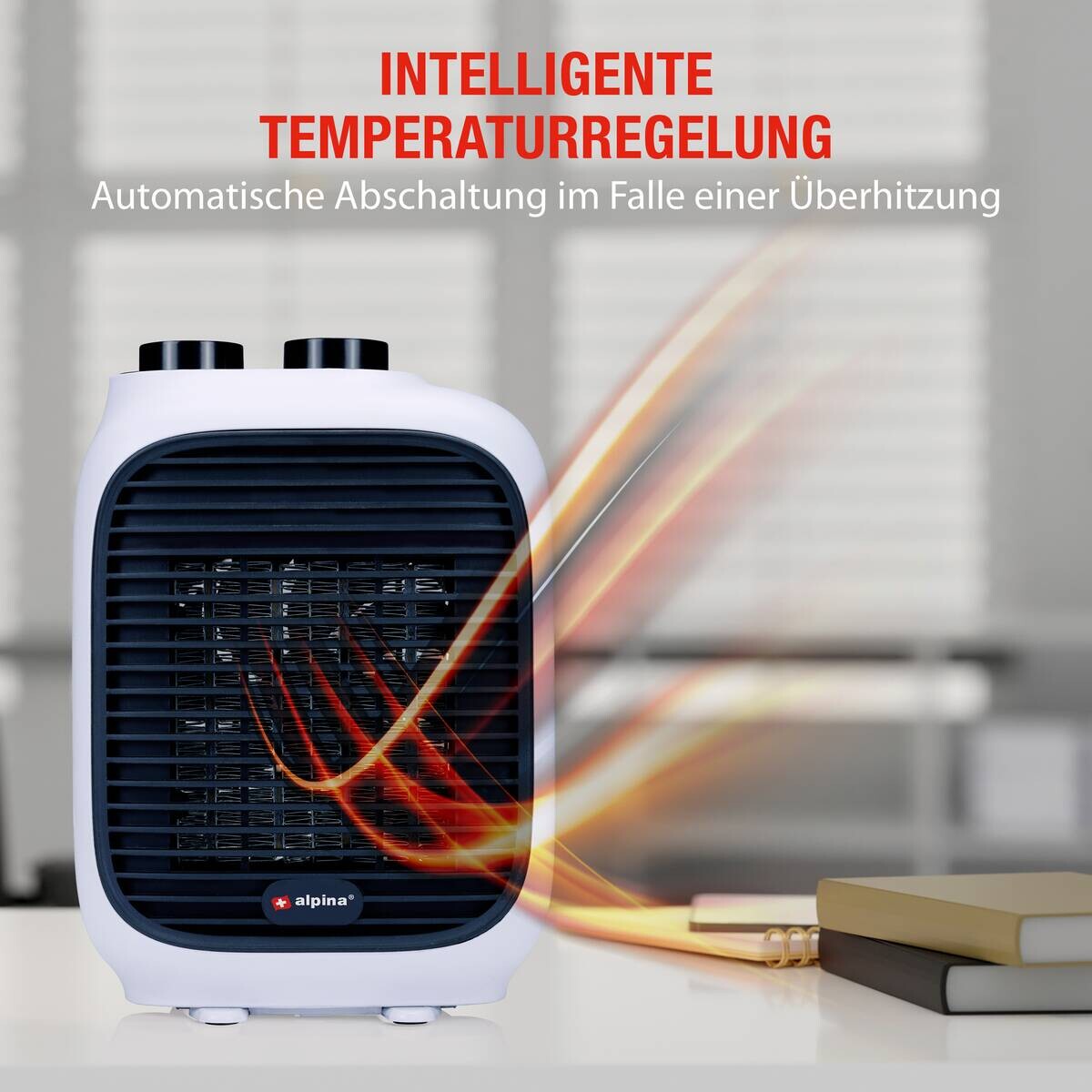 alpina Heizlüfter PTC-1601 B/H/T: ca. 16x22x11 cm ca. 1500 W