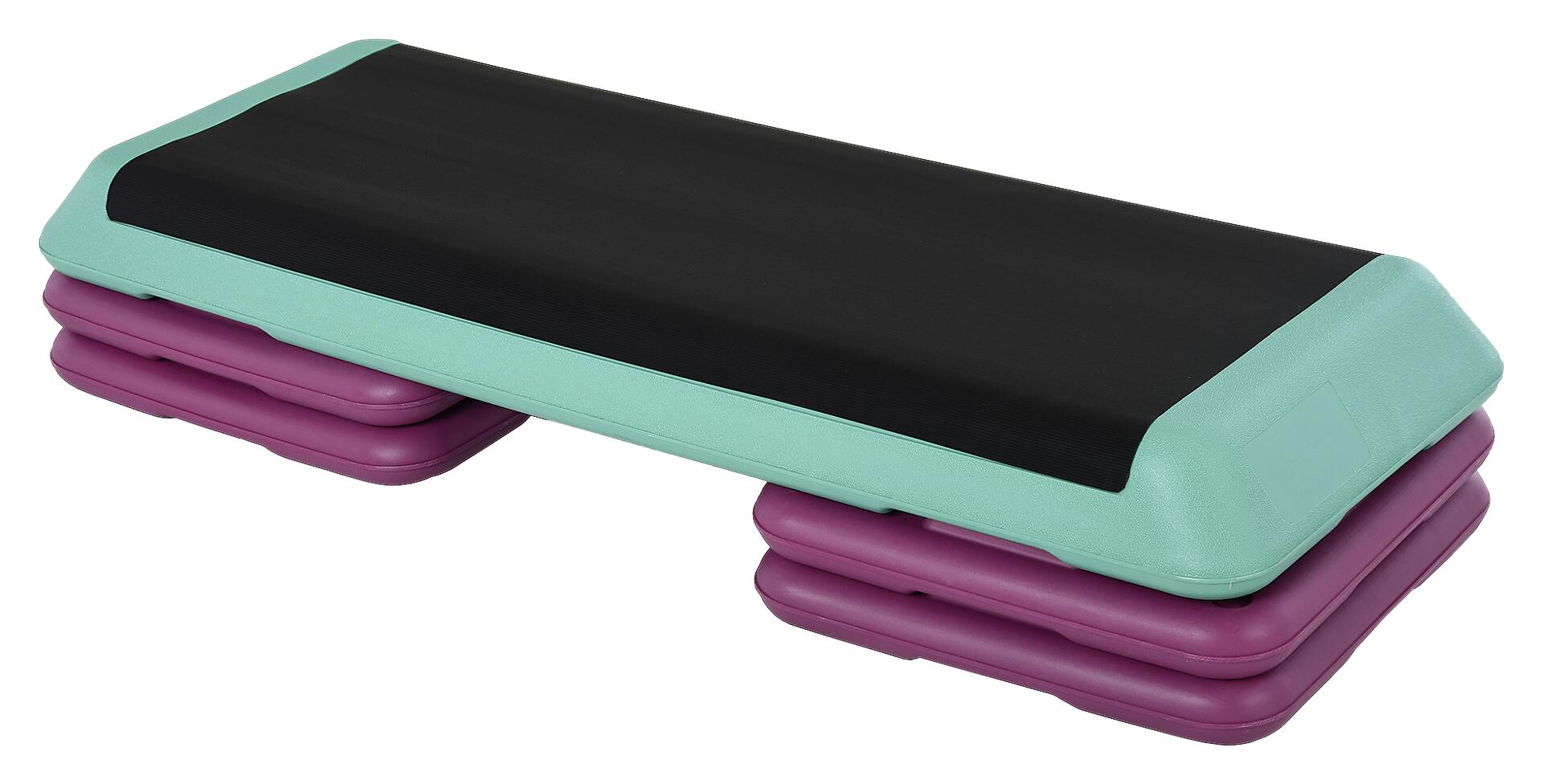 HOMCOM Steppbrett schwarz Kunststoff