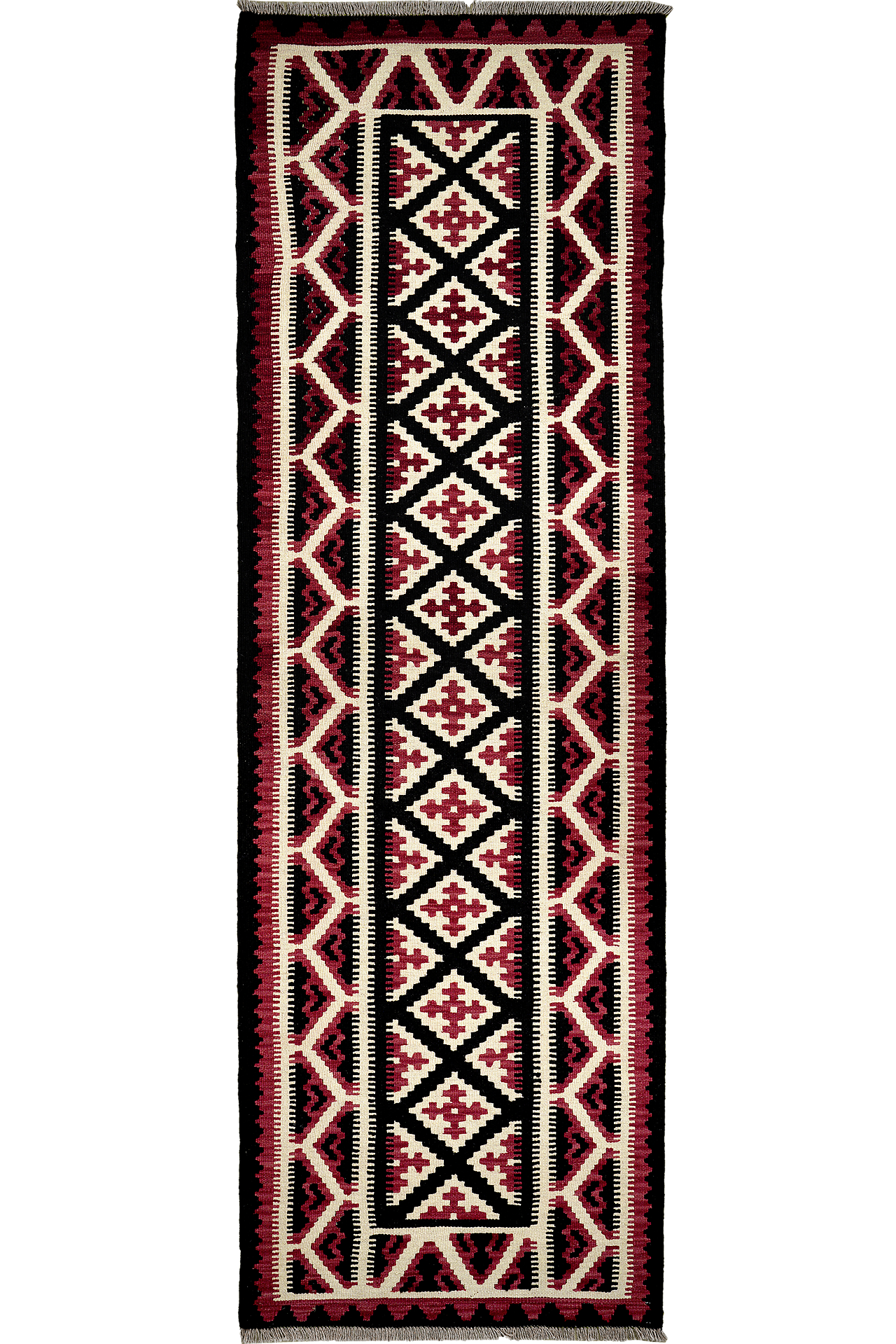 PersaTepp Teppich Kelim Gashgai bunt B/H/L: ca. 91x1x291 cm