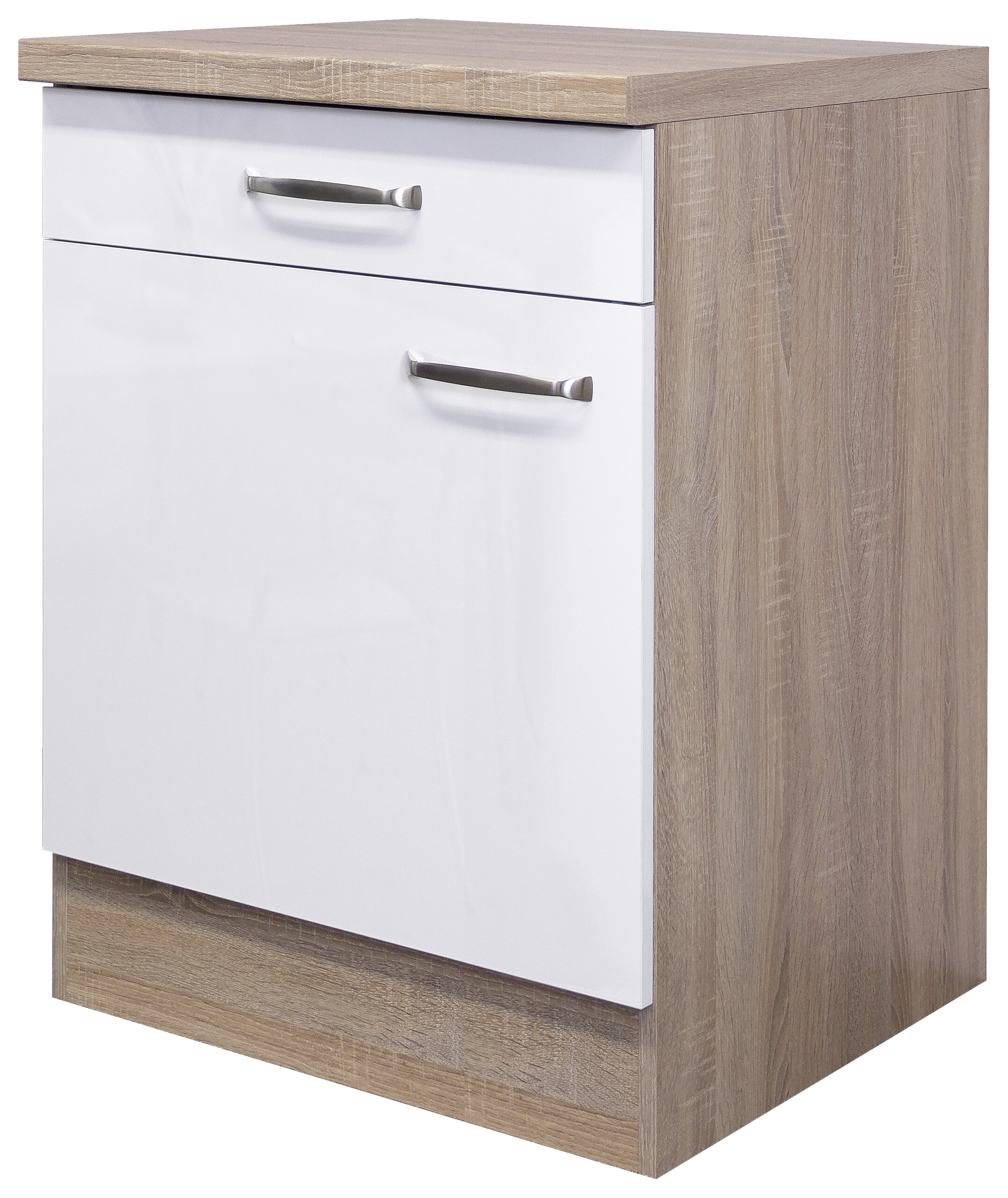 Unterschrank Valero weiß Hochglanz B/H/T: ca. 60x86x60 cm Unterschrank Valero weiß Hochglanz B/H/T: ca. 60x86x60 cm