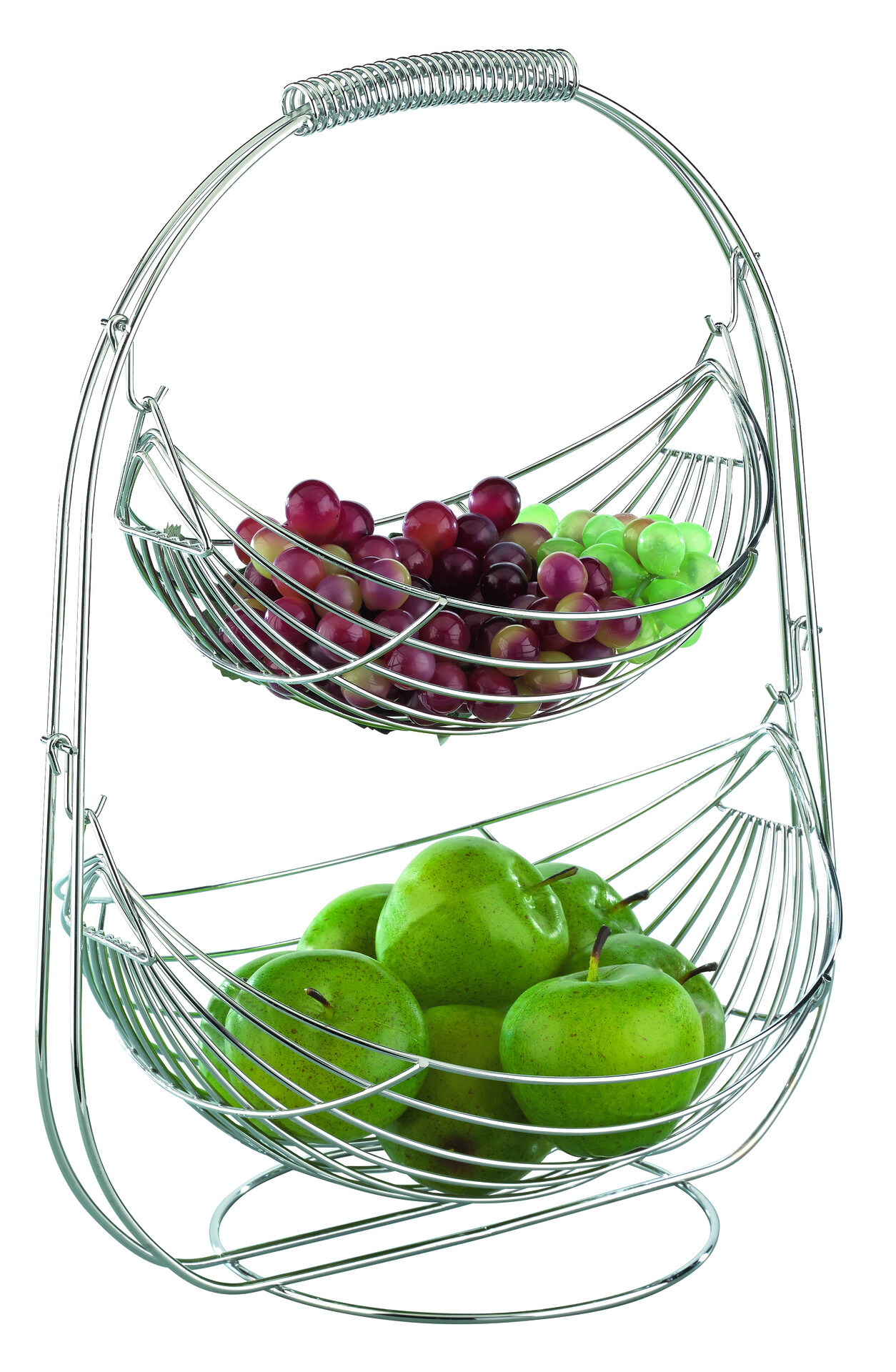 POCOline Obstkorb Chrom Metall B/H/L: ca. 36x42x20,5 cm