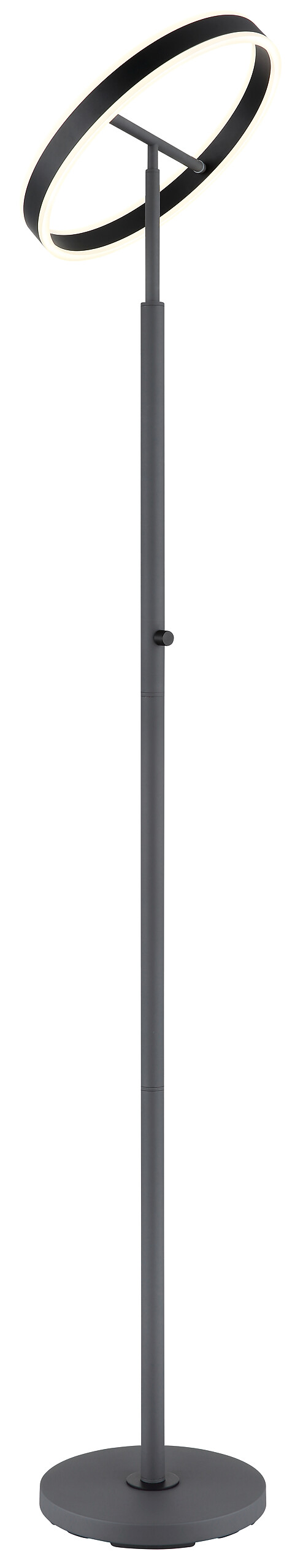 GLOBO Stehleuchte schwarz anthrazit Opal Metall Acryl Aluminium H/D: ca. 181x40 cm 1 Brennstellen