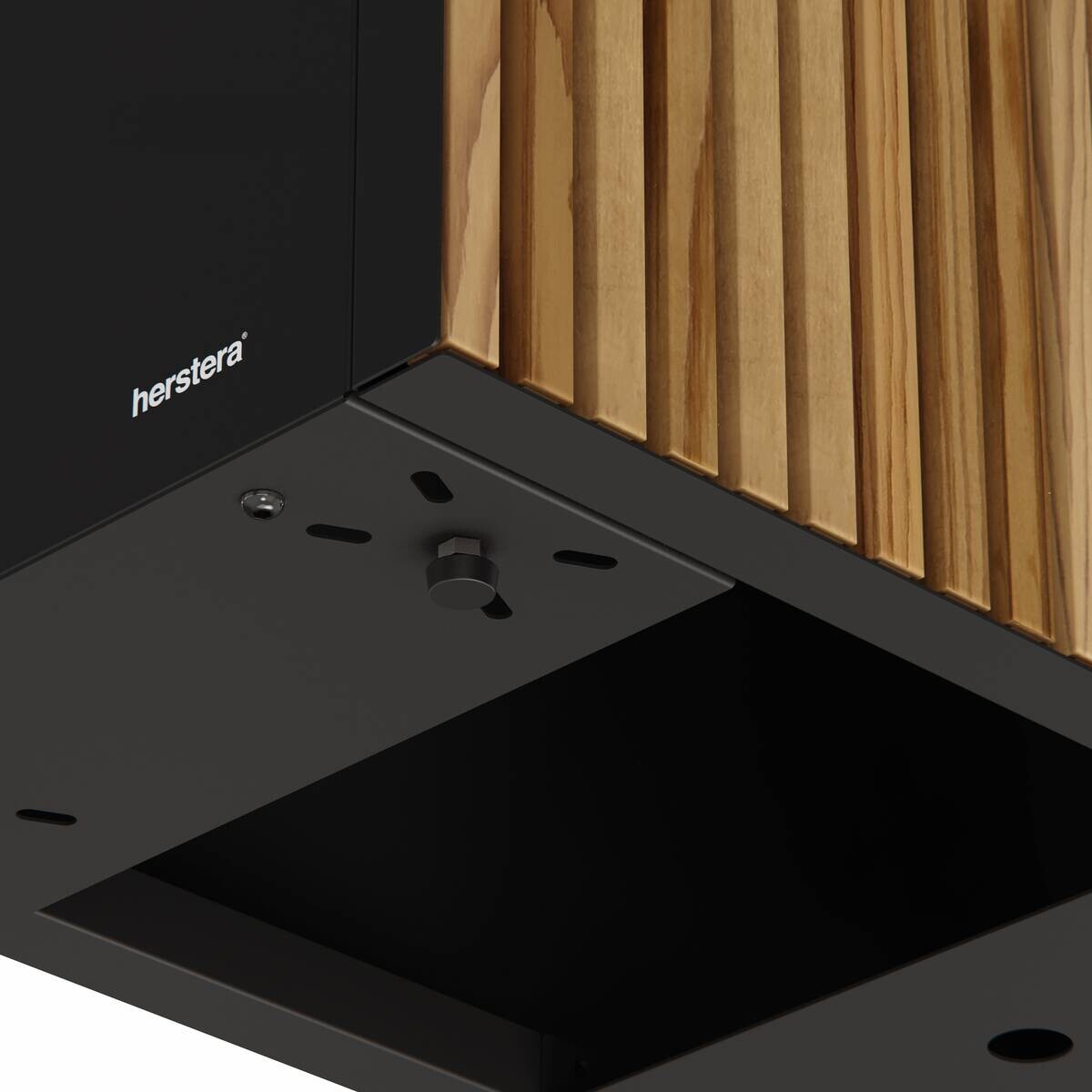 Herstera Garden Pflanzkübel Deco Planter schwarz Holz B/H/L: ca. 120x80x40 cm