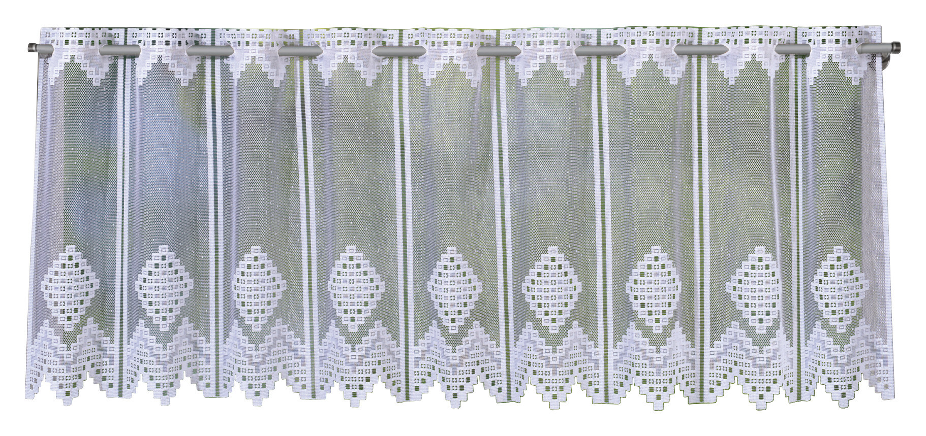 POCOline Scheibengardine Liebitz weiß B/L: ca. 140x45 cm