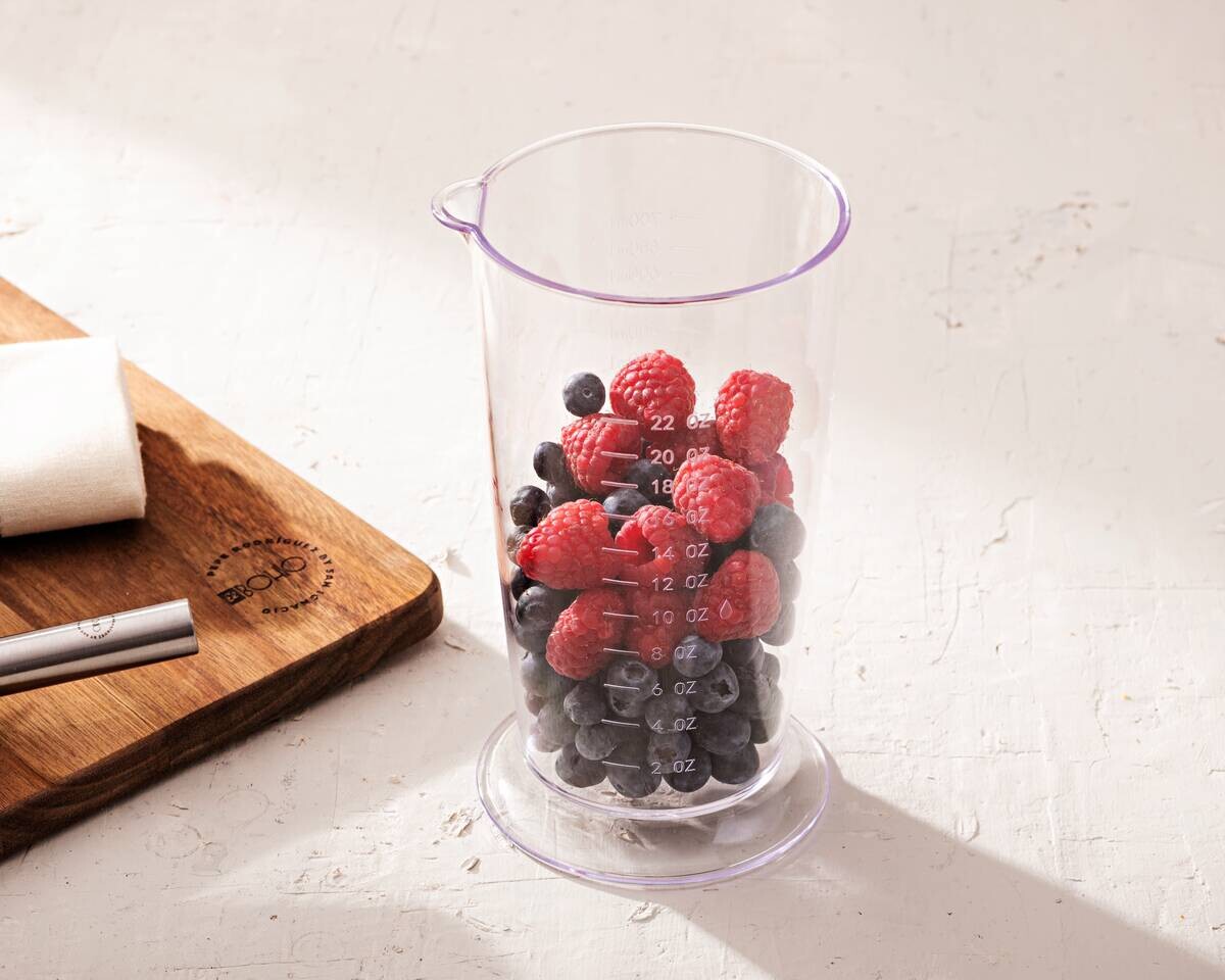 BERGNER Stabmixerset schwarz silber Edelstahl